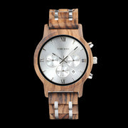 Wooden Chronograph Military Watch