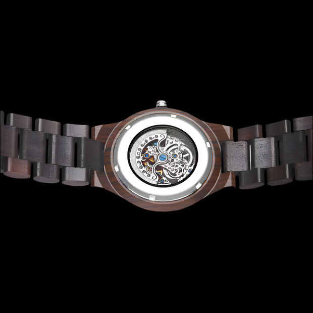 Wooden Skeleton Watch