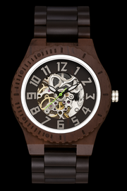 Wooden Skeleton Watch