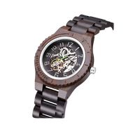 Wooden Skeleton Watch