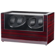 4 slot oscillating wooden storage box